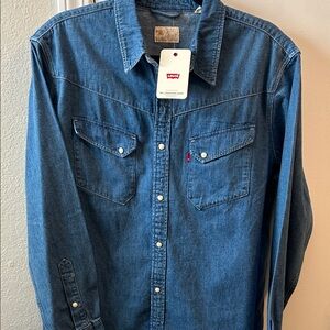Levi's Blue Casual Longhorn Shirt